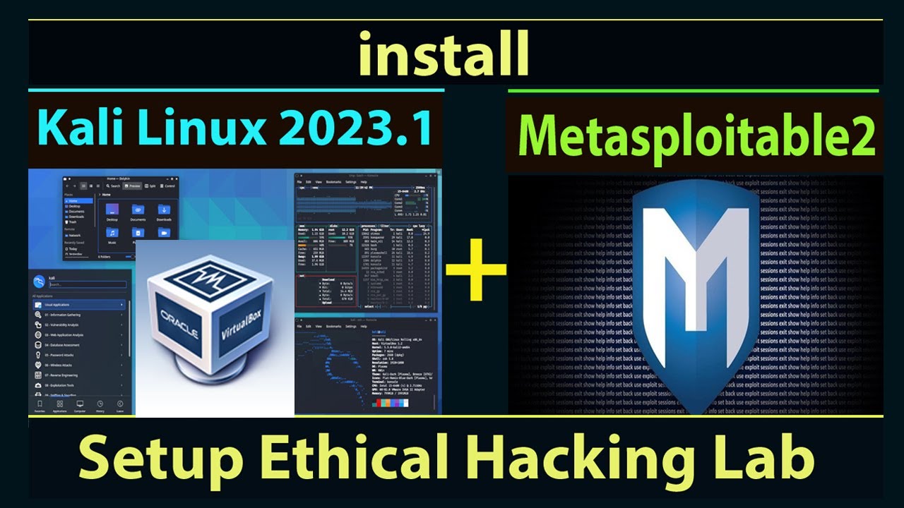 Установка Kali Linux 2024.1 и Metasploitable2 на VirtualBox 7 шаг за шагом: Cyber ​​Security Lab ...