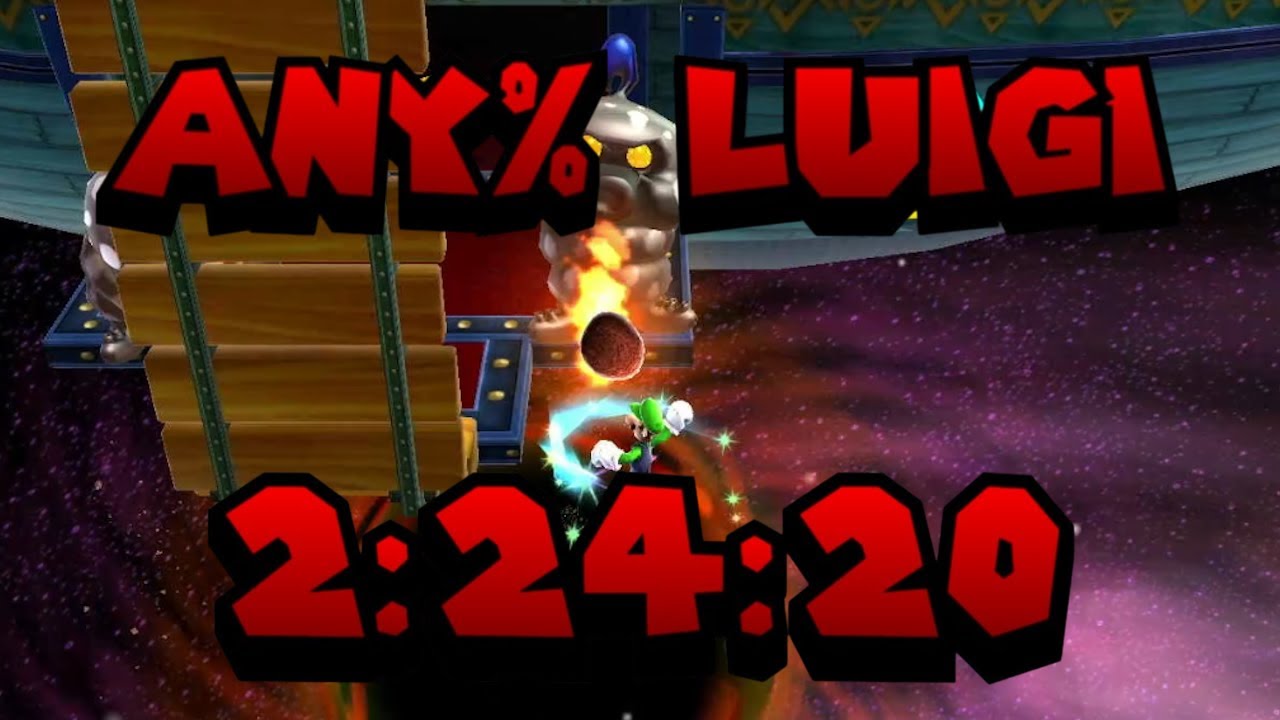 Super Mario Galaxy Any% (Luigi) in 2:24:20
