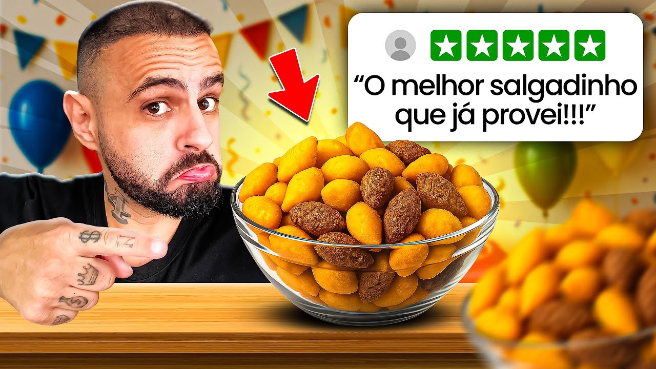 PROVEI VÁRIOS SALGADINHOS DE FESTA INFANTIL | Provando Delivery