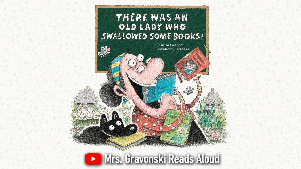 There Was An Old Lady Who Swallowed Some Books | Read Aloud