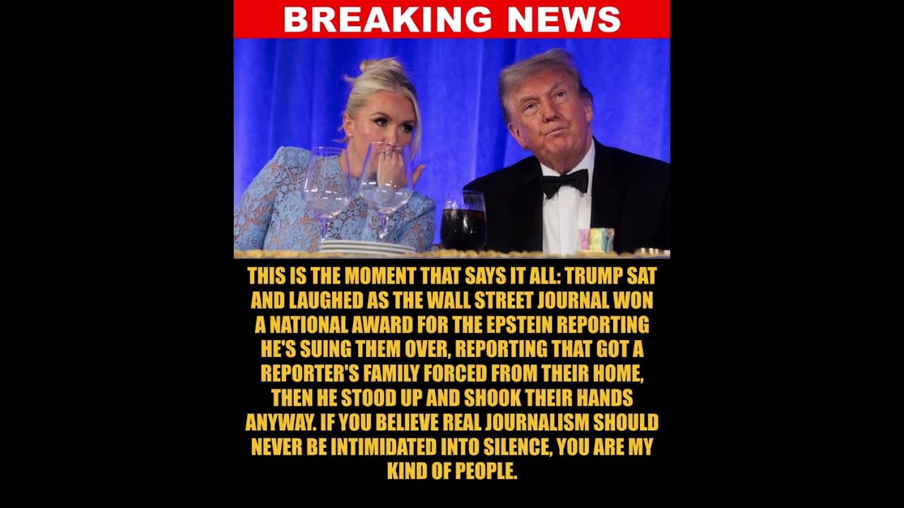 BREAKING: Trump forced to sits silently as the Wall Street Journal wins an award for exposing...