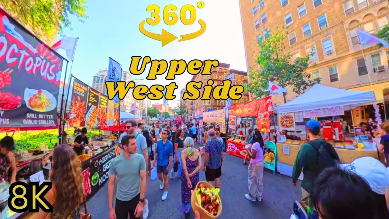 Incredible NYC Summer Street Fair on the UWS — Only Once A Year. 360 VR