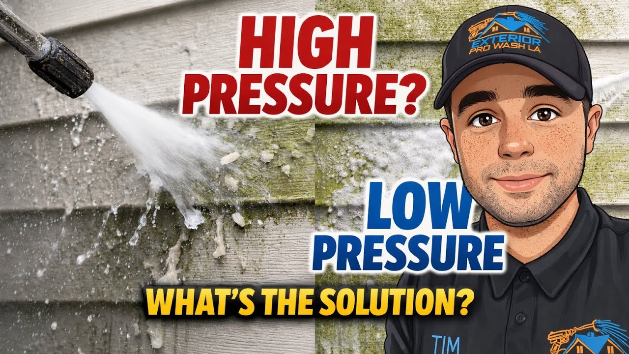 Why You Can’t Wash a House With High Pressure or Low Pressure