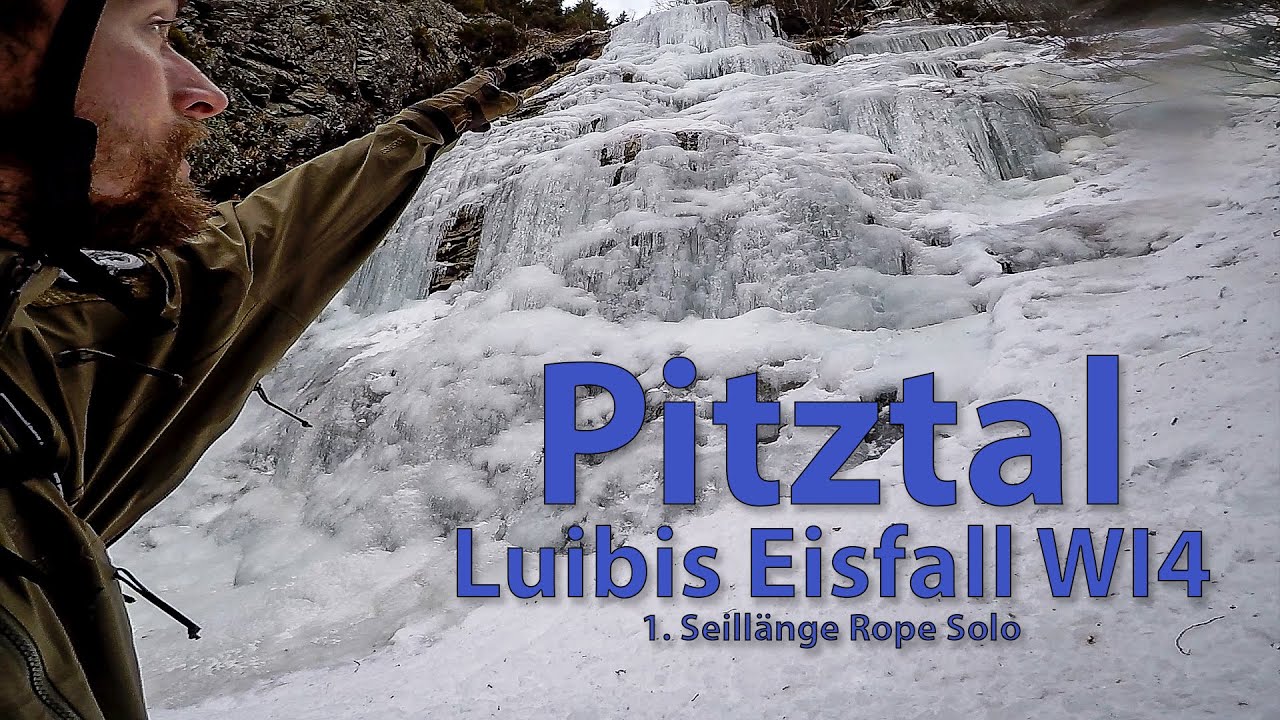 Eisklettern Pitztal - Luibis Stillebach - Januar 2020 - Rope Solo