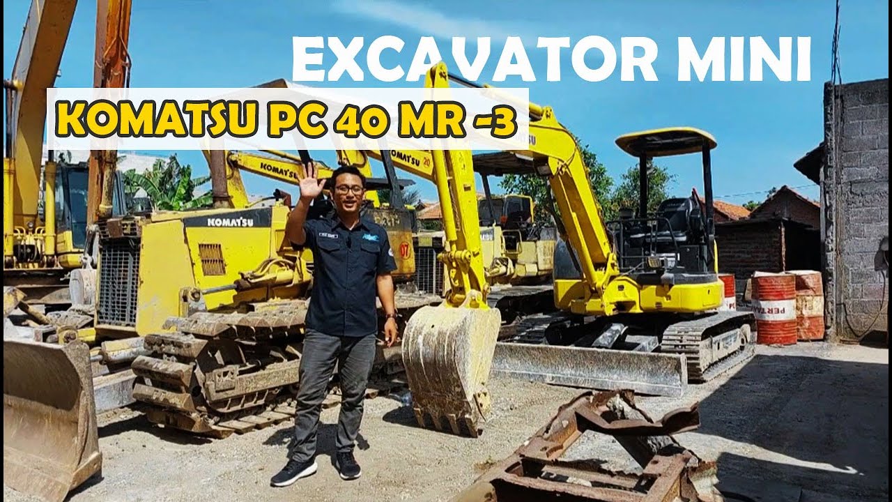 REVIEW EXCAVATOR KOMATSU PC40 MR -3