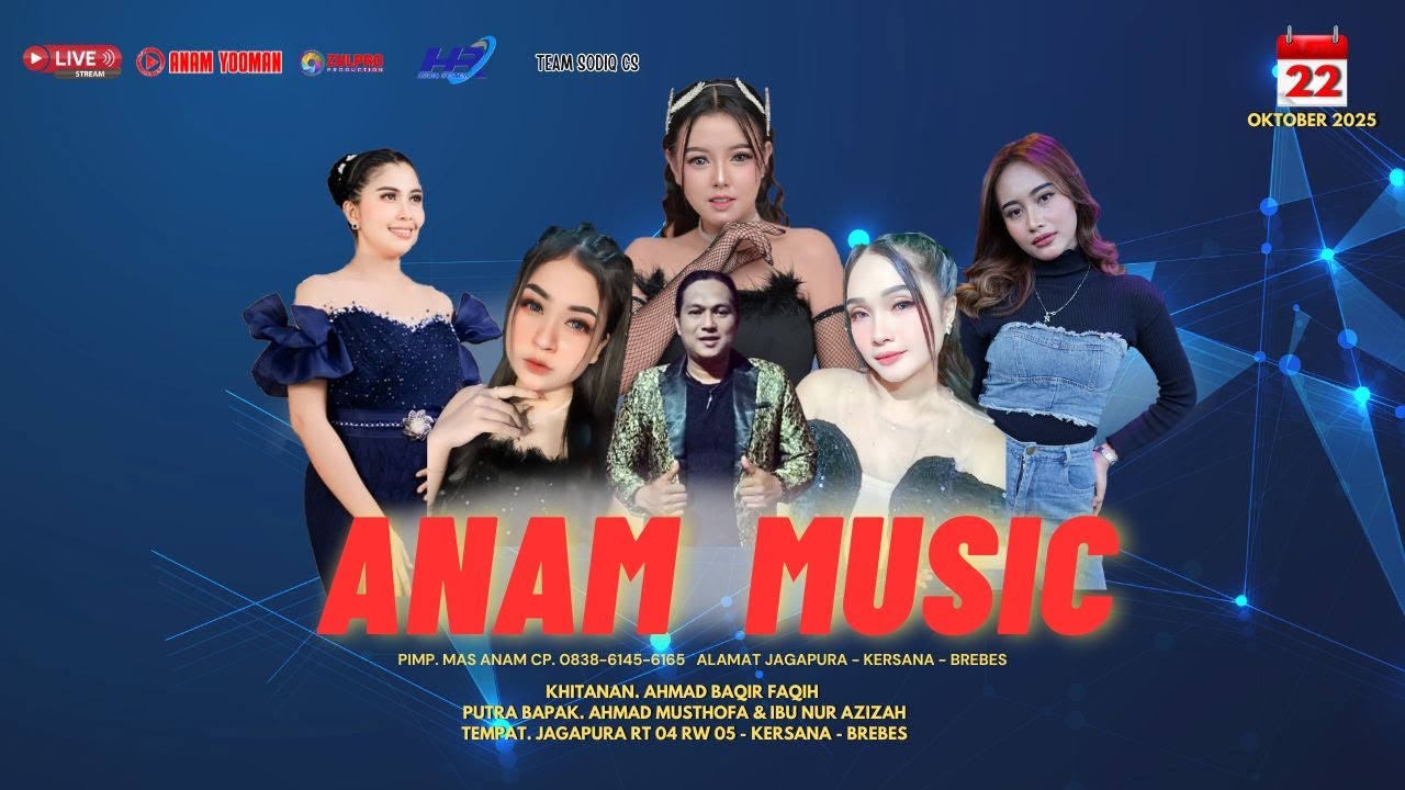 LIVE  MALAM ANAM MUSIC /// 22 OKTOBER 2025 /// JAGAPURA - KERSANA - BREBES