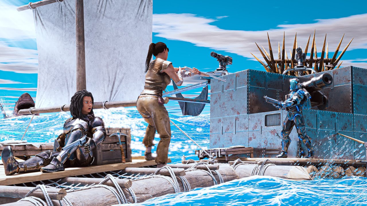 How We ATTACKED The BIGGEST Tribe On ARK To Become The KINGS Of Sea!