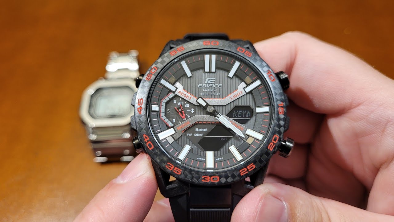 Casio Edifice ECB-2000PB-1A - ustawienia zegarka [PL]