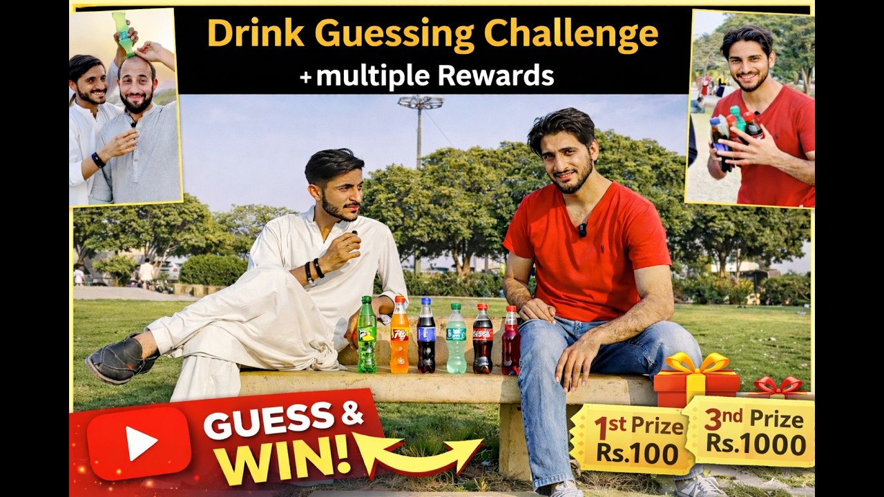 Drink Guessing Challenge 😱 | Guess & Win 💰 Multiple Cash Rewards!