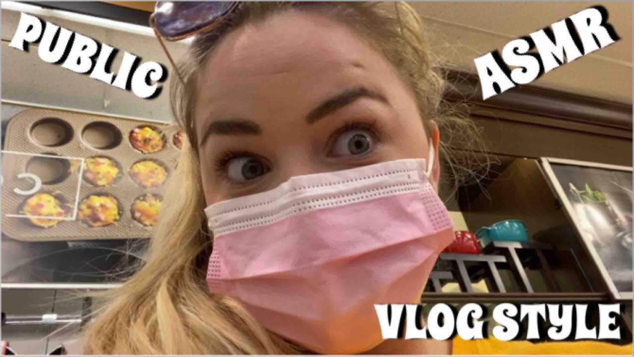 ASMR: PUBLIC ASMR + vlog my day with me! Bonus doggo content, build up etc.