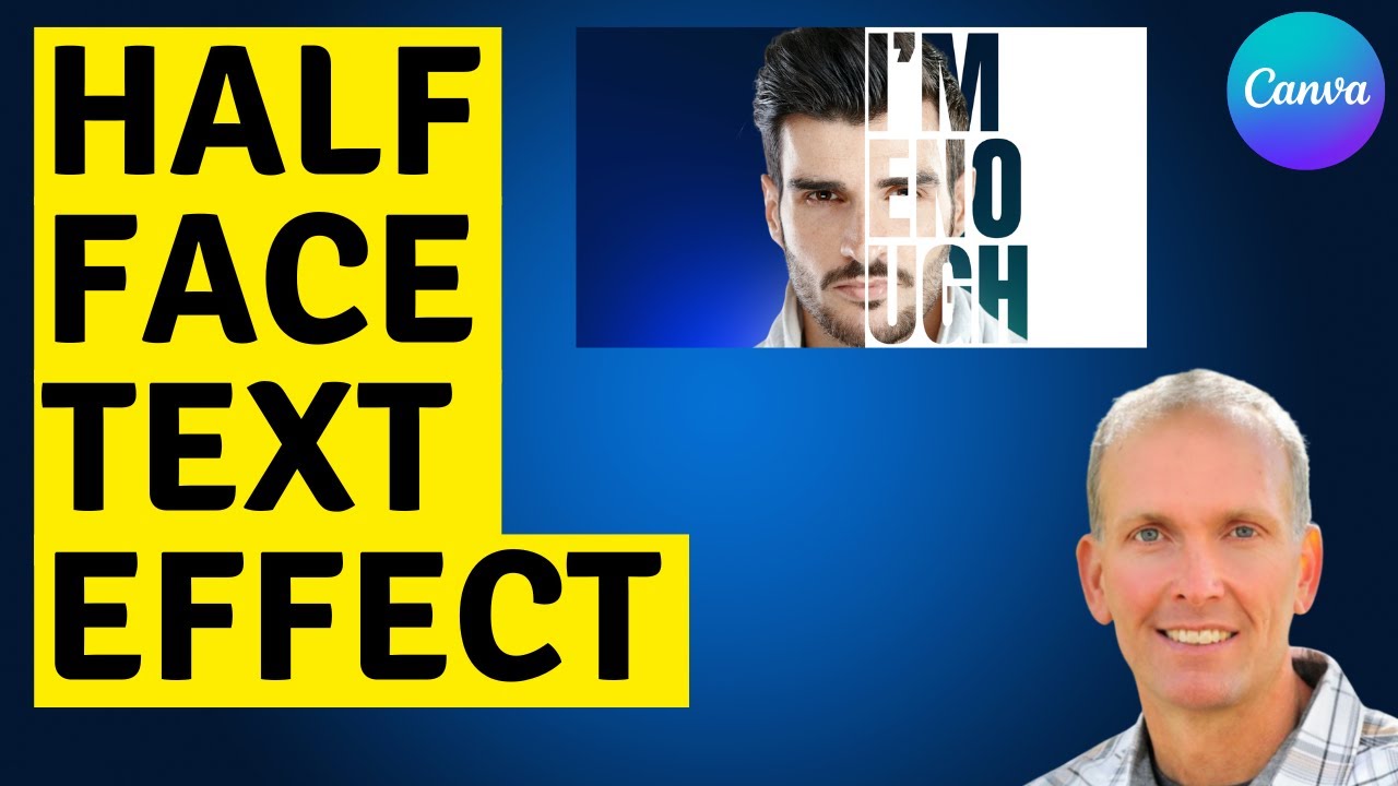 How to Create a Professional Text Portrait Effect in Canva | STEP BY STEP