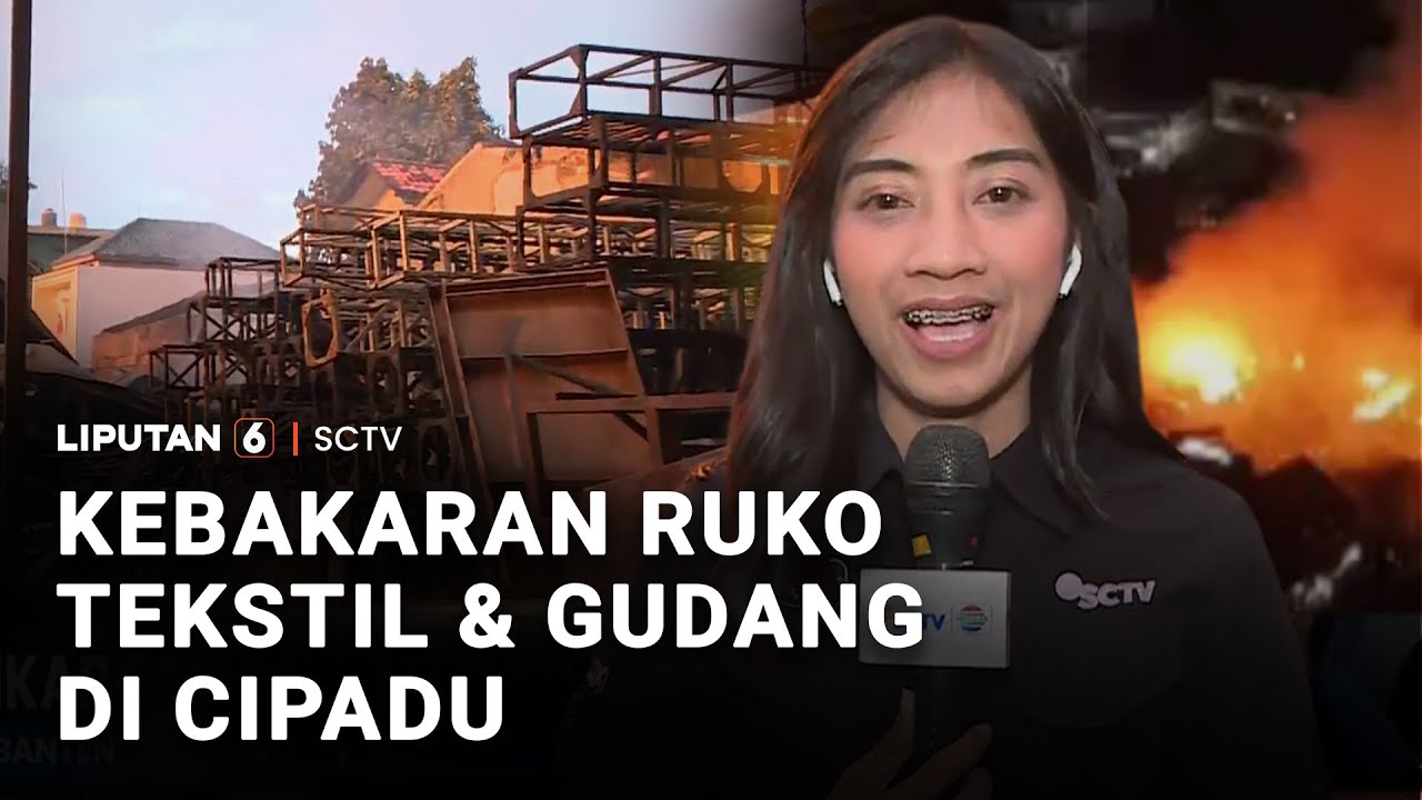 Kebakaran Hanguskan 4 Ruko dan Gudang Tekstil di Cipadu | Liputan 6