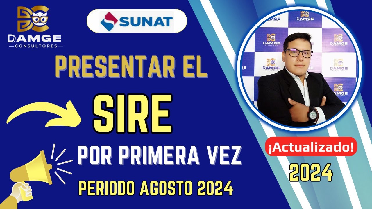 🔴 Como presentar el SIRE por primera vez | Agosto 2024 | SIRE SUNAT 2024 | Paso a paso