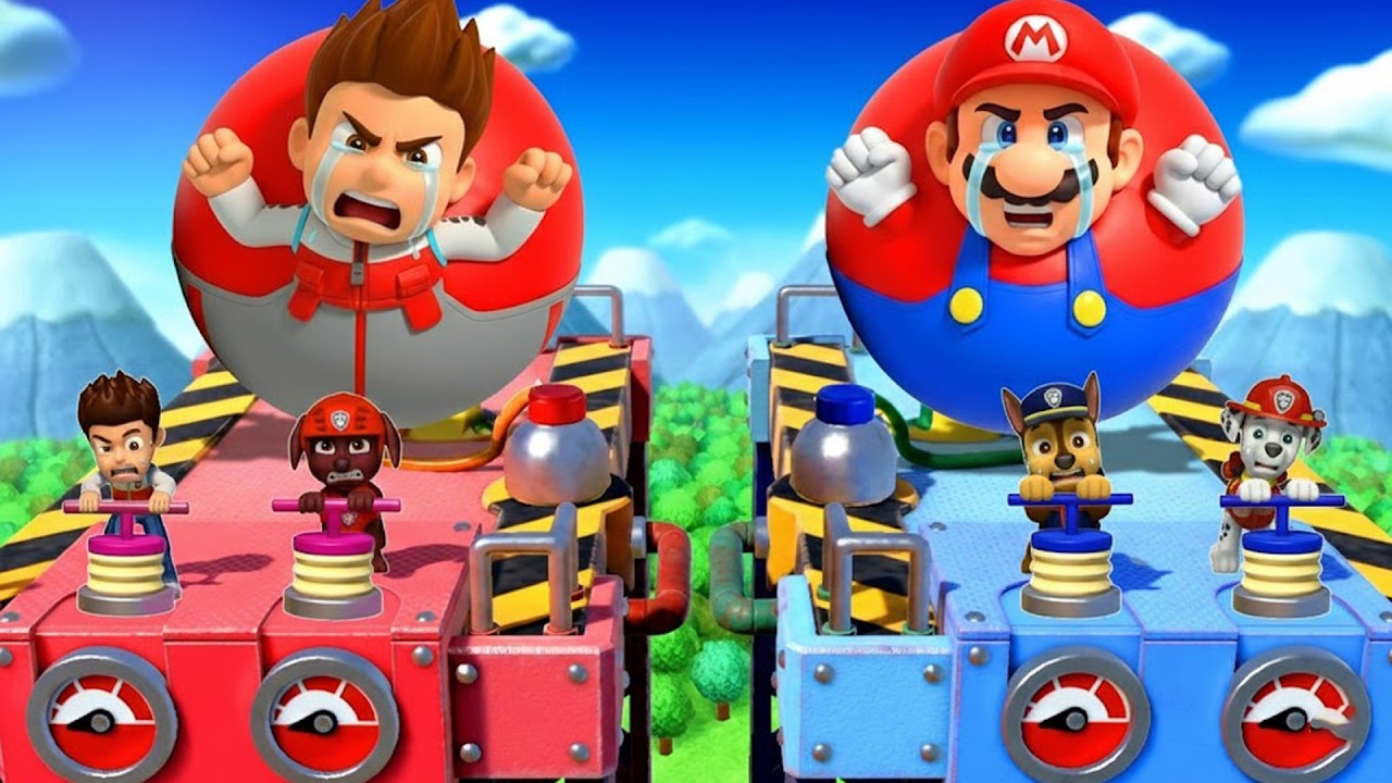 Mario Party Superstars Minigames - Ryder VS Zuma VS Chase VS Marshall (Master Difficulty)