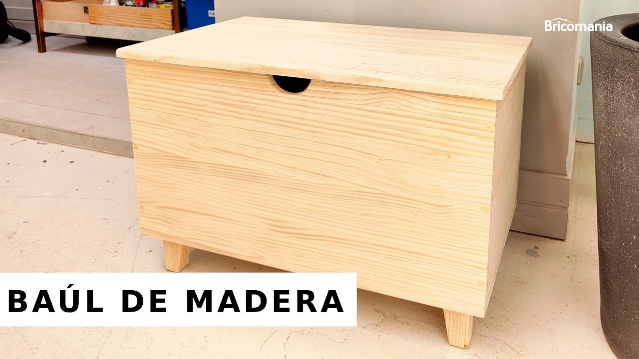 Cómo hacer un BAÚL de MADERA // Bricomania
