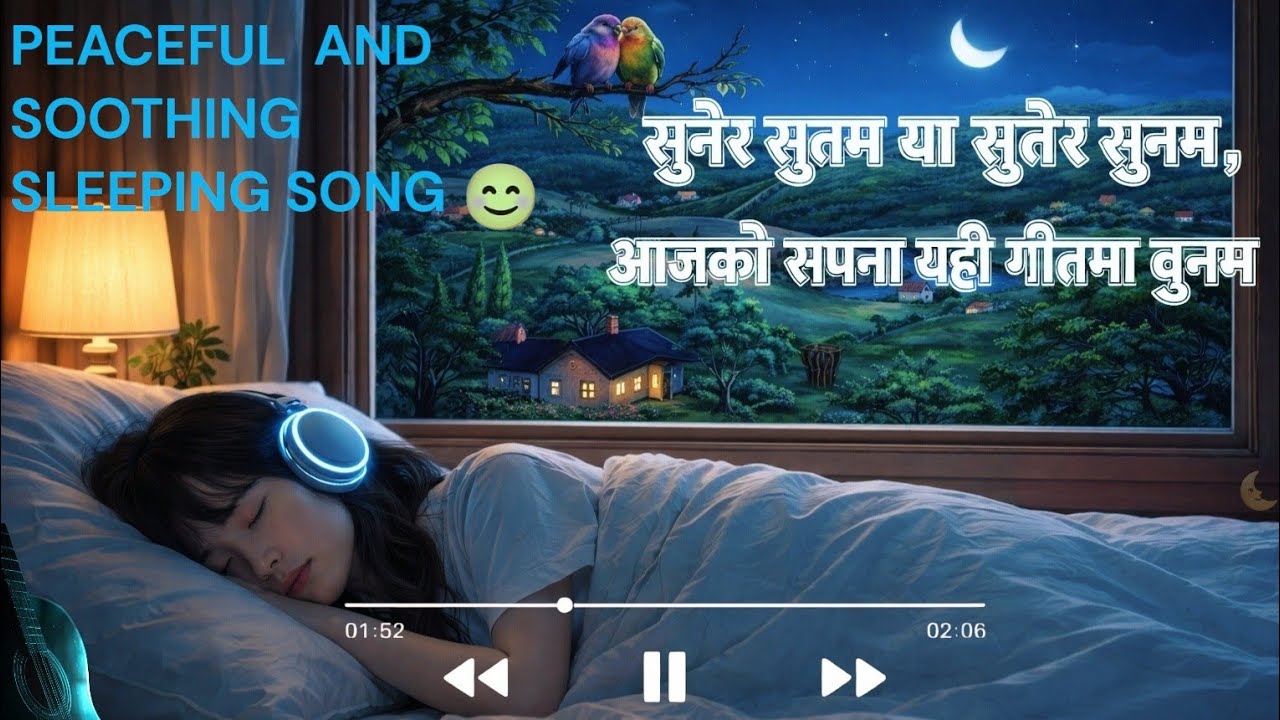 [Slowed with 💤]“Raati Sunera Sutne Geet” |“Nindra Laune Geet | Calm Nepali Night Song“--Cool night..