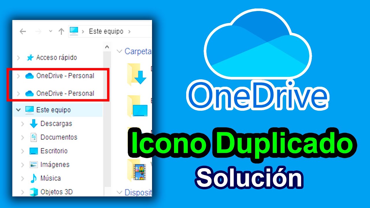 ONE DRIVE ELIMINAR ICONO DUPLICADO SOLUCIÓN EN MENOS DE 5 MINUTOS #onedrive