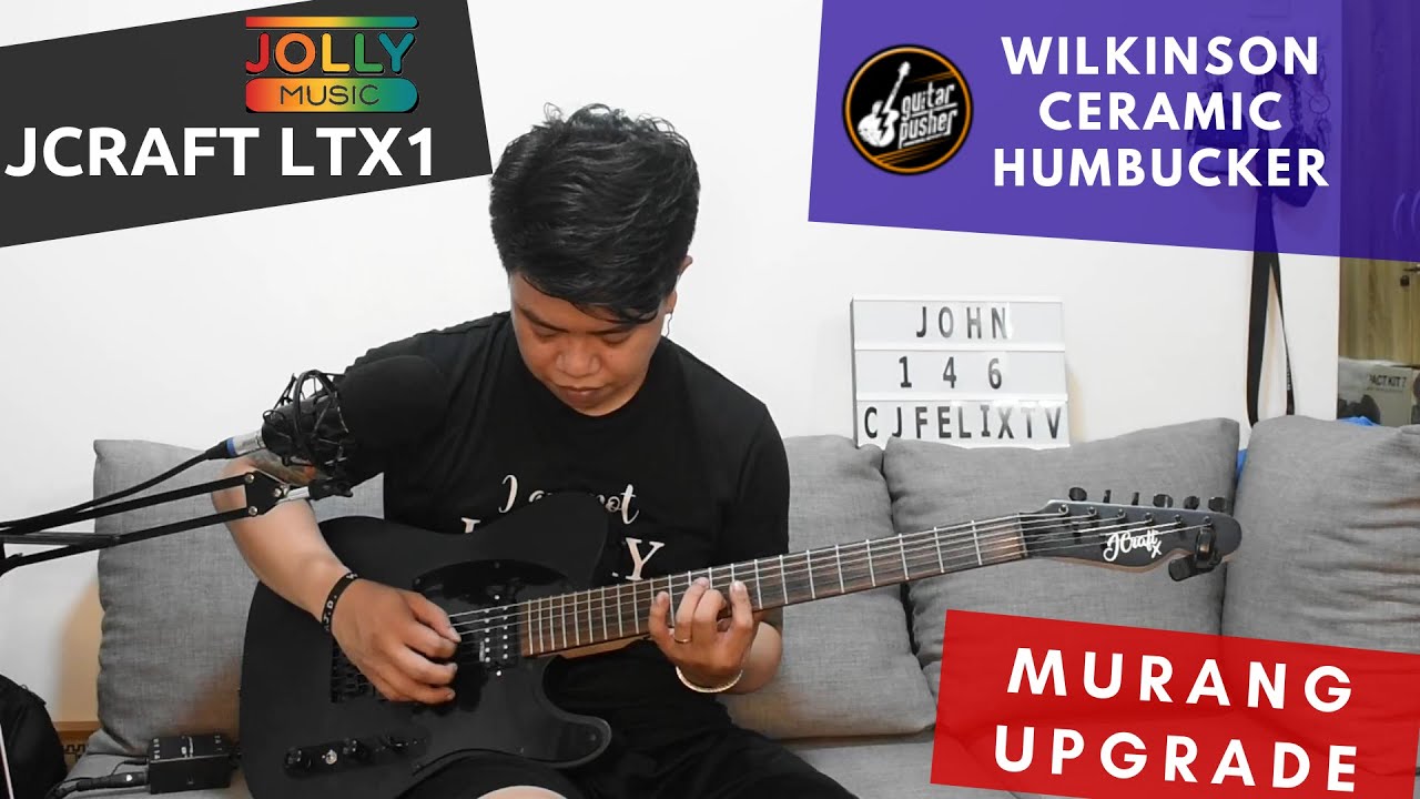JCraft LTX1 Telecaster 2020 Edition Upgraded | Wilkinson Pickups | CTS Pots | Treble bleed