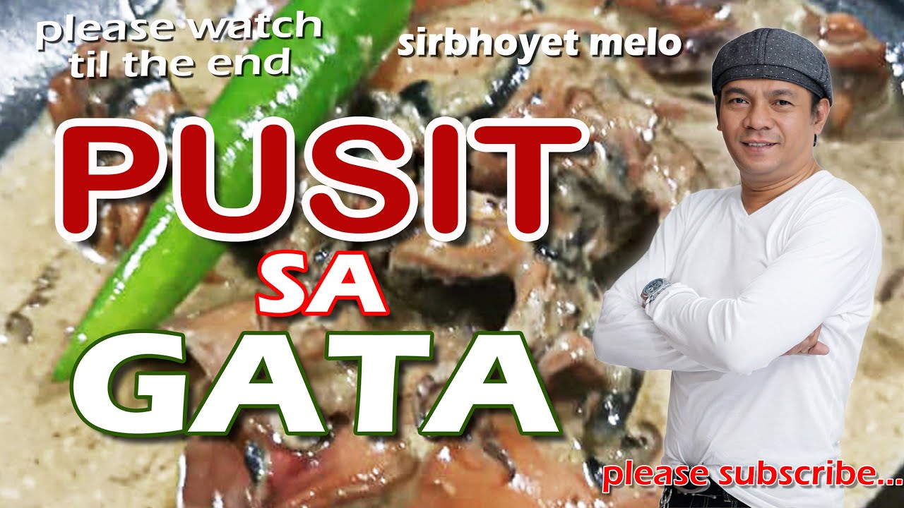PUSIT sa GATA (Masarap Ulamin at Pulutanin)