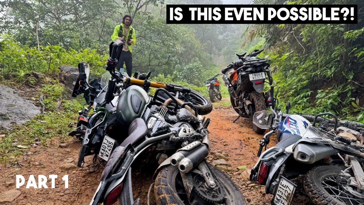 Epic Monsoon Ride : 19 Bikers Ride URUMBIKKARA Trail In Orange Alert! 😱 PART 1