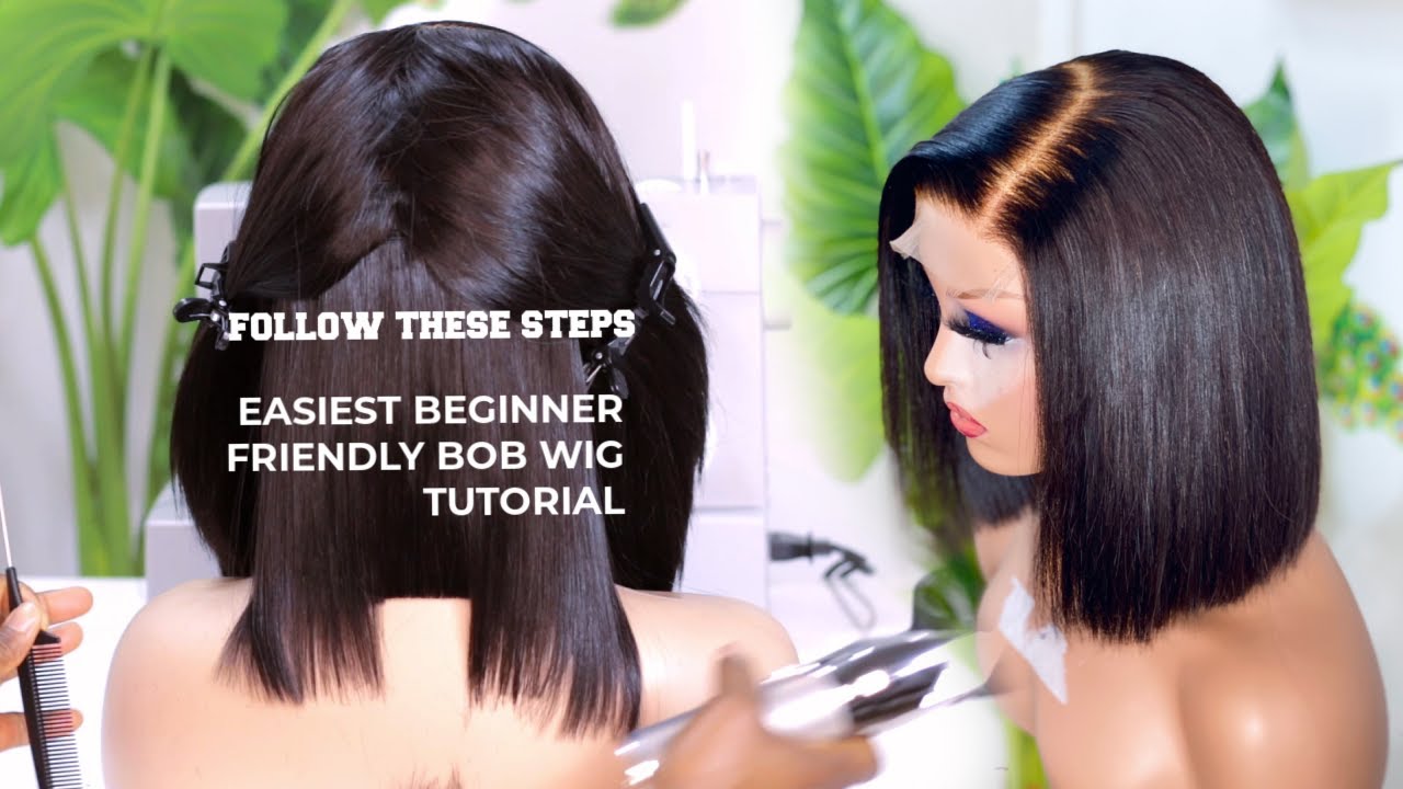 HOW TO MAKE A  BOB WIG FROM START TO FINISH | BEGINNER FRIENDLY | Omoni Got Curls