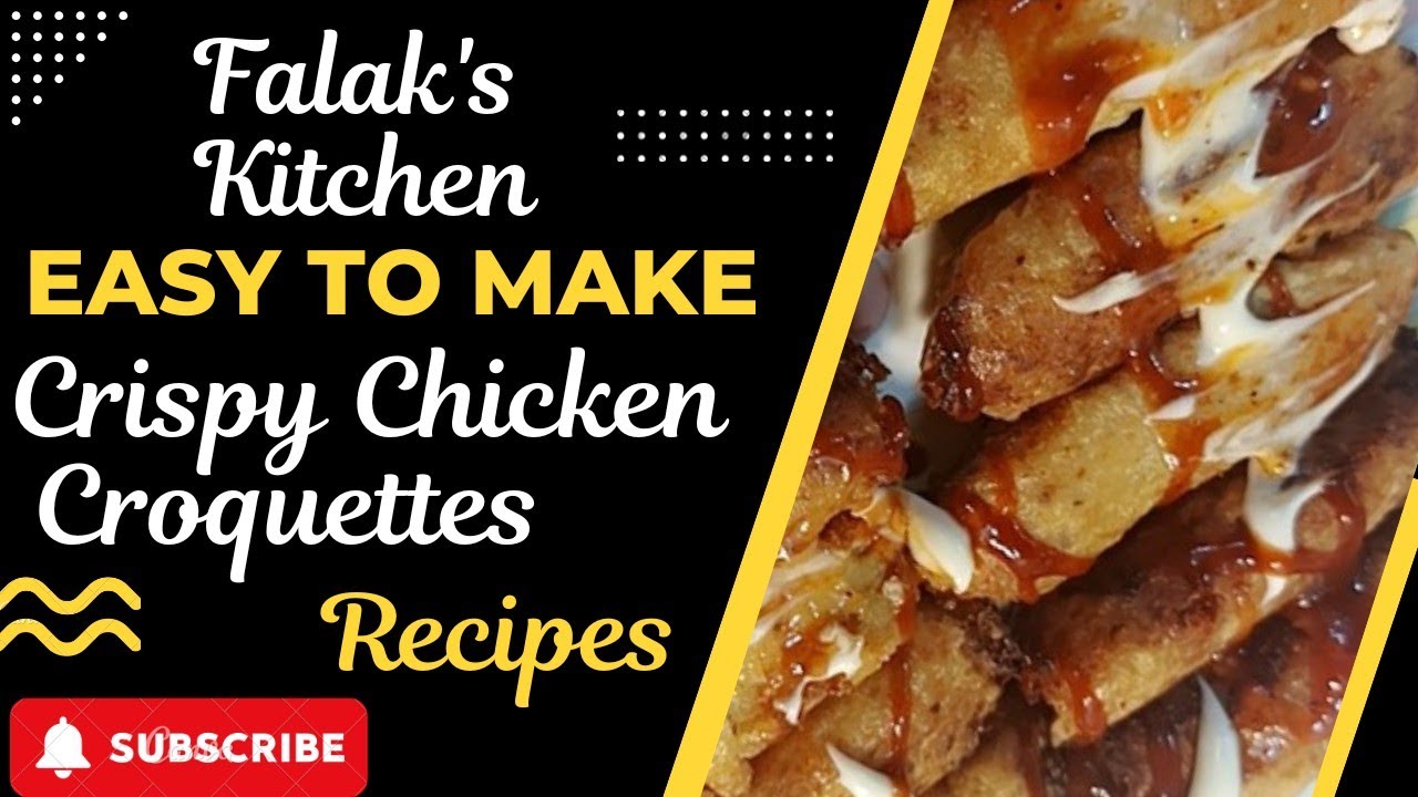 Chicken Croquettes 🍗🍗 Crispy Chicken Croquettes Recipe | Easy Chicken Snacks