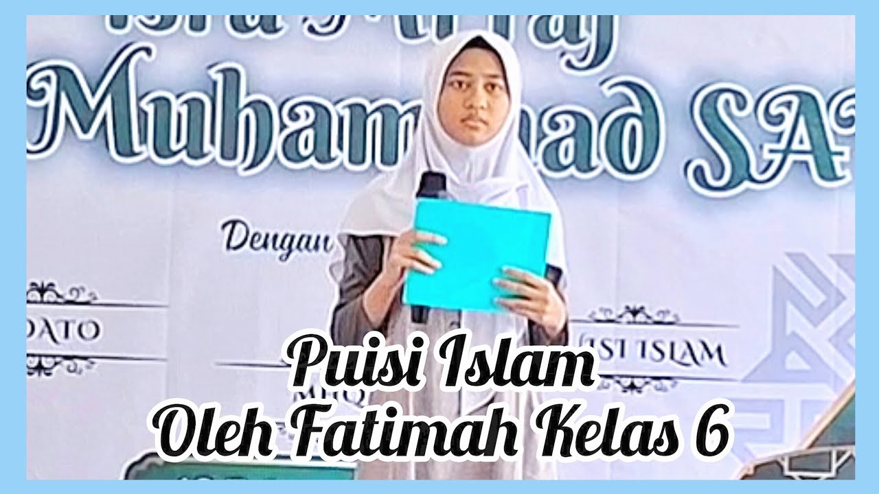 Fatimah Kelas 6 Saat Lomba Puisi Islam Antar Murid Madrasah Ibtidaiyah Al Khairiyah