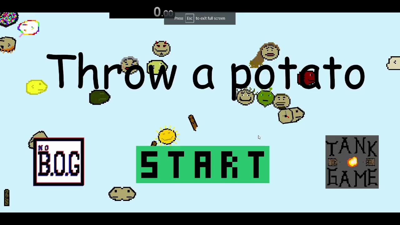 Throw a Potato all potatoes in 5:19.05!