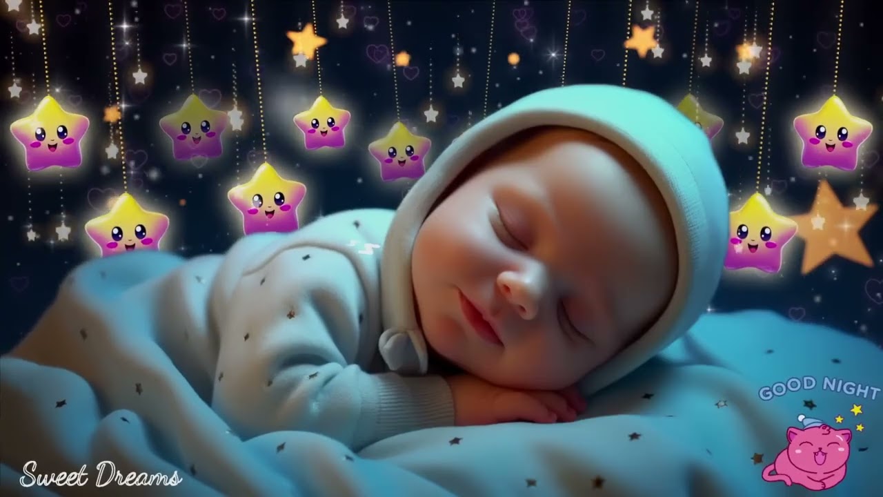 Sleep Instantly & Overcome Insomnia 🌙 Mozart & Brahms Lullaby Baby Sleep Music for Deep Relaxation