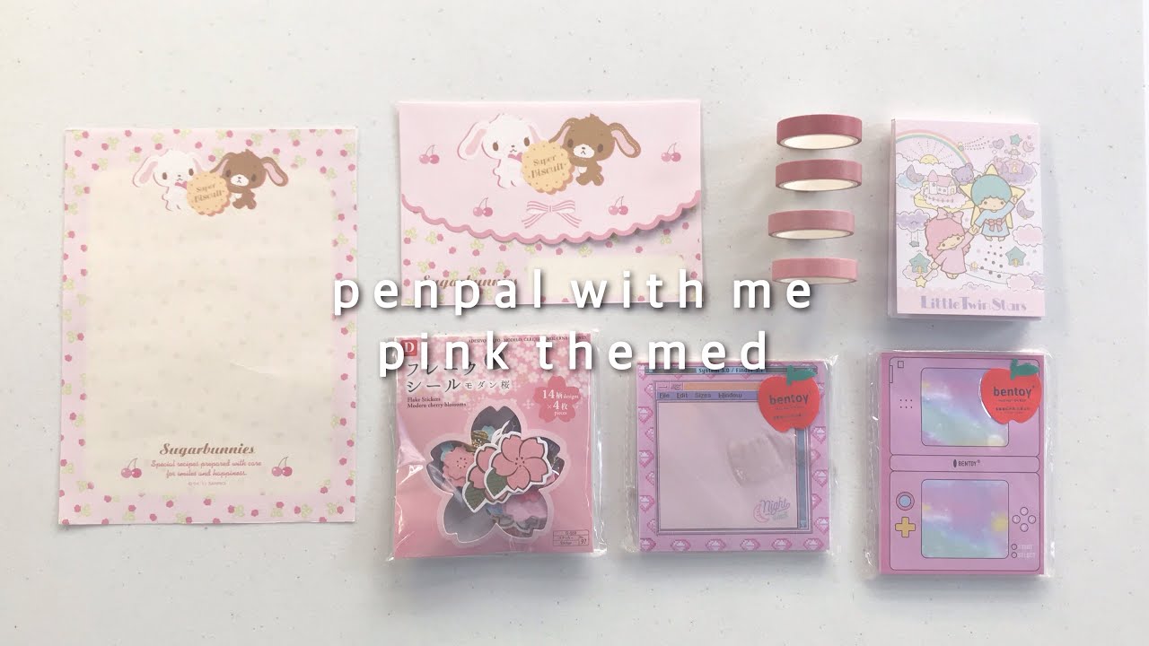 ✉️ penpal with me #3 | pink themed