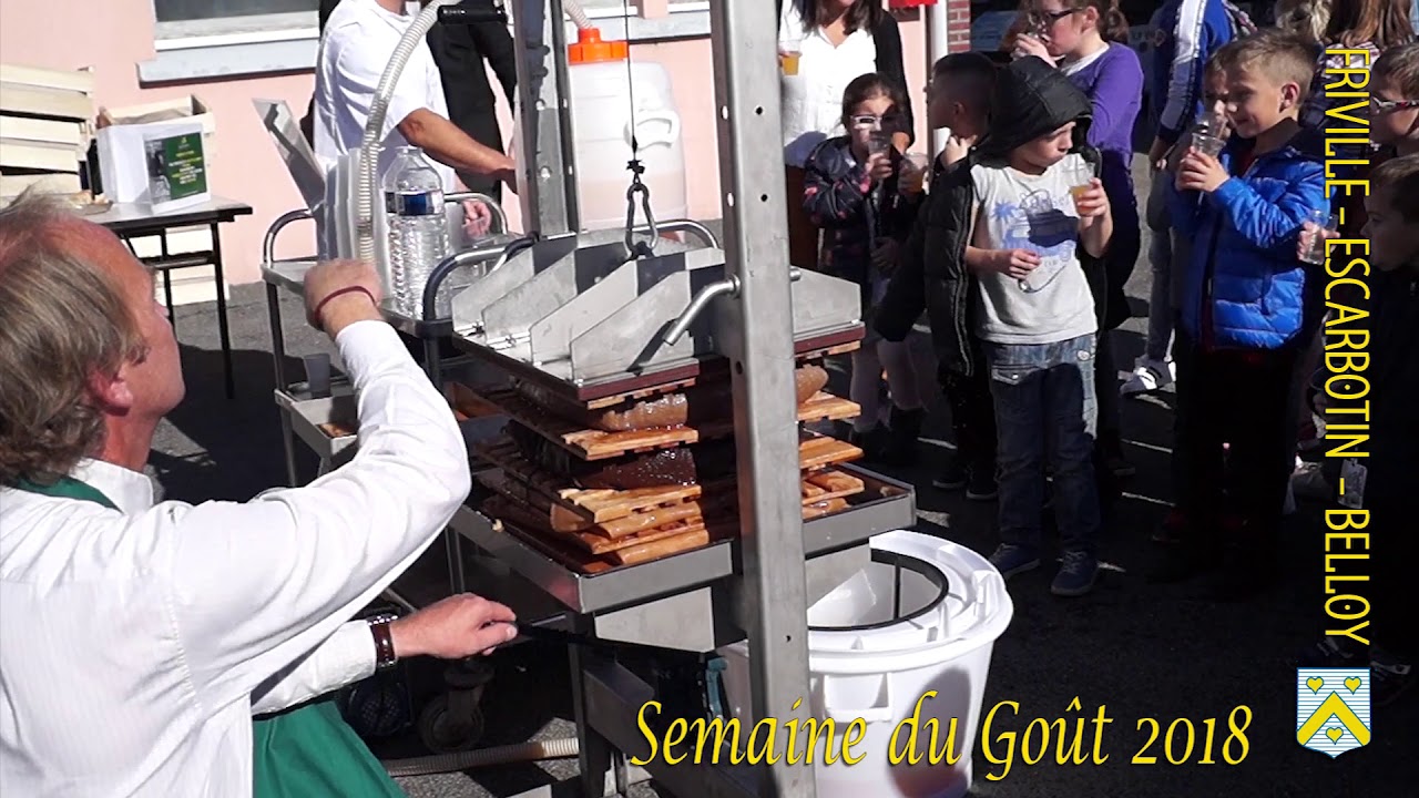 2018 semaine du Goût à la cantine municipale de Friville-Escarbotin