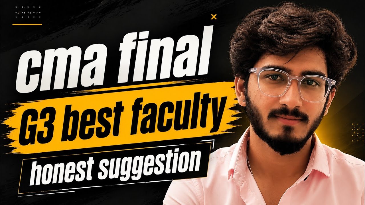 Don&rsquo;t be a fool | Best Faculty for CMA Final G3