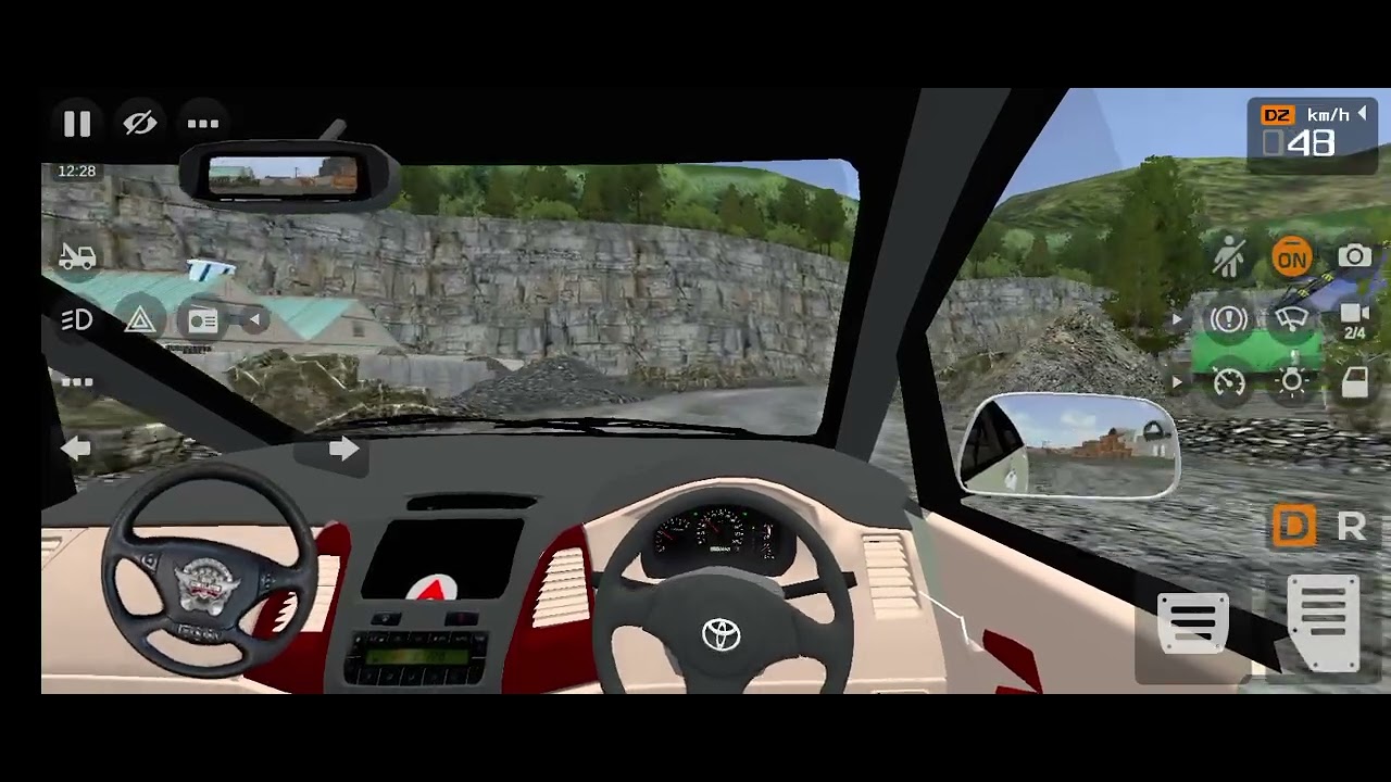 Bus simulator Indonesia driving Toyota Innova 2004 model exterior review and drive review 