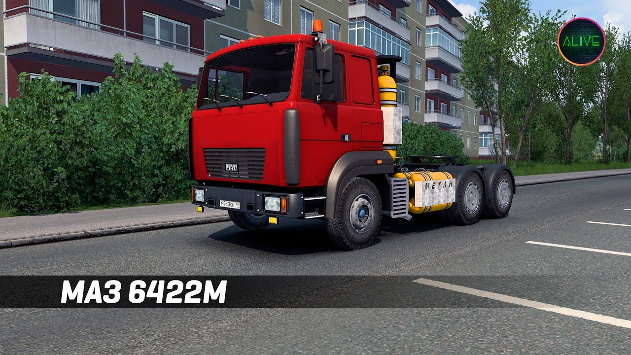 МАЗ 6422М - ОБЗОР МОДА ДЛЯ ETS 2 1.44