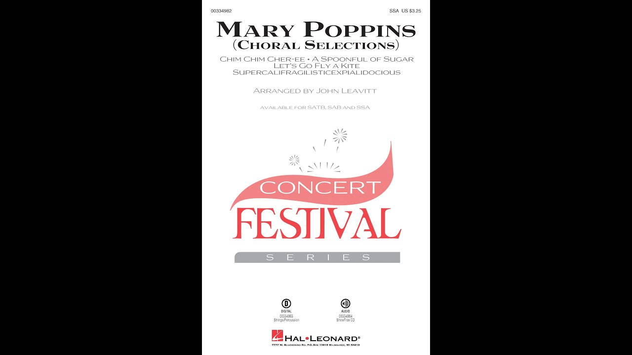 Mary Poppins (Choral Selections) (SSA Choir) - Arranged by John Leavitt