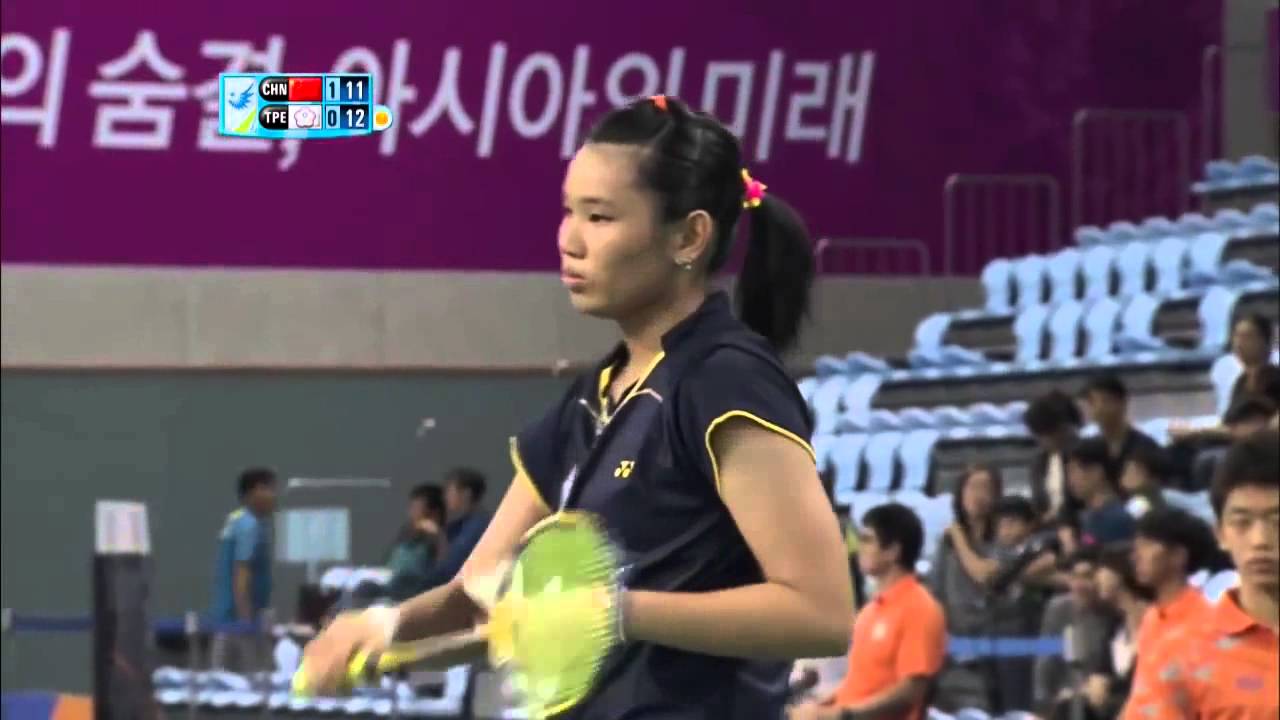 2014仁川亞運SF WS戴資颖Tzu Ying Tai(TPE)vs 李雪芮Li Xuerui(CHN)2-3
