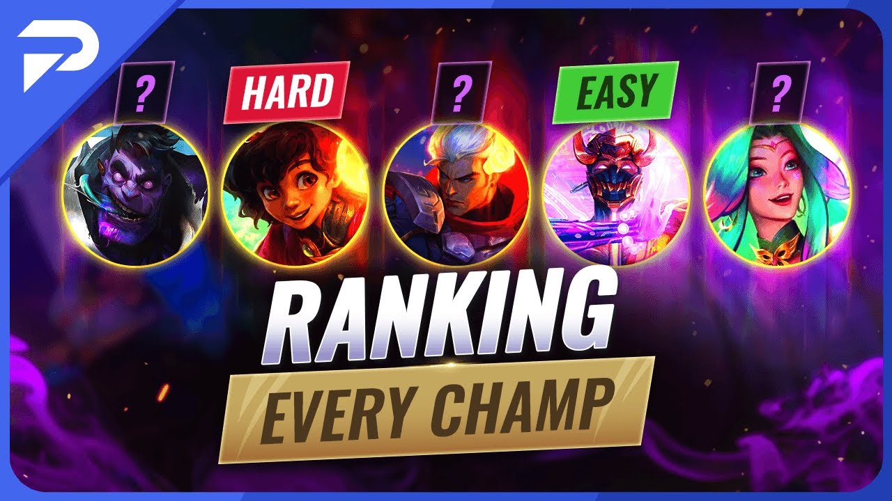 Ranking EVERY CHAMPION From HARDEST To EASIEST in Season 13 - League of Legends