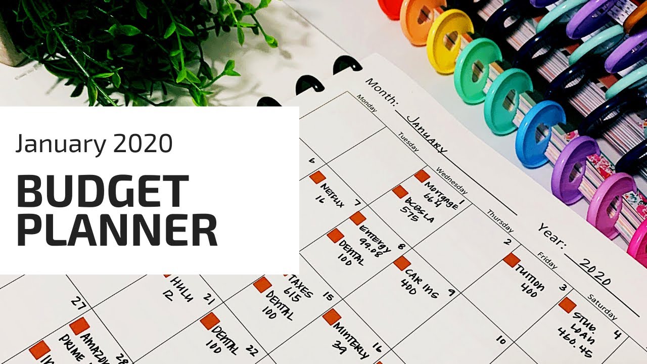 My Budgeting Planner Setup #January2020 #budgetwithme