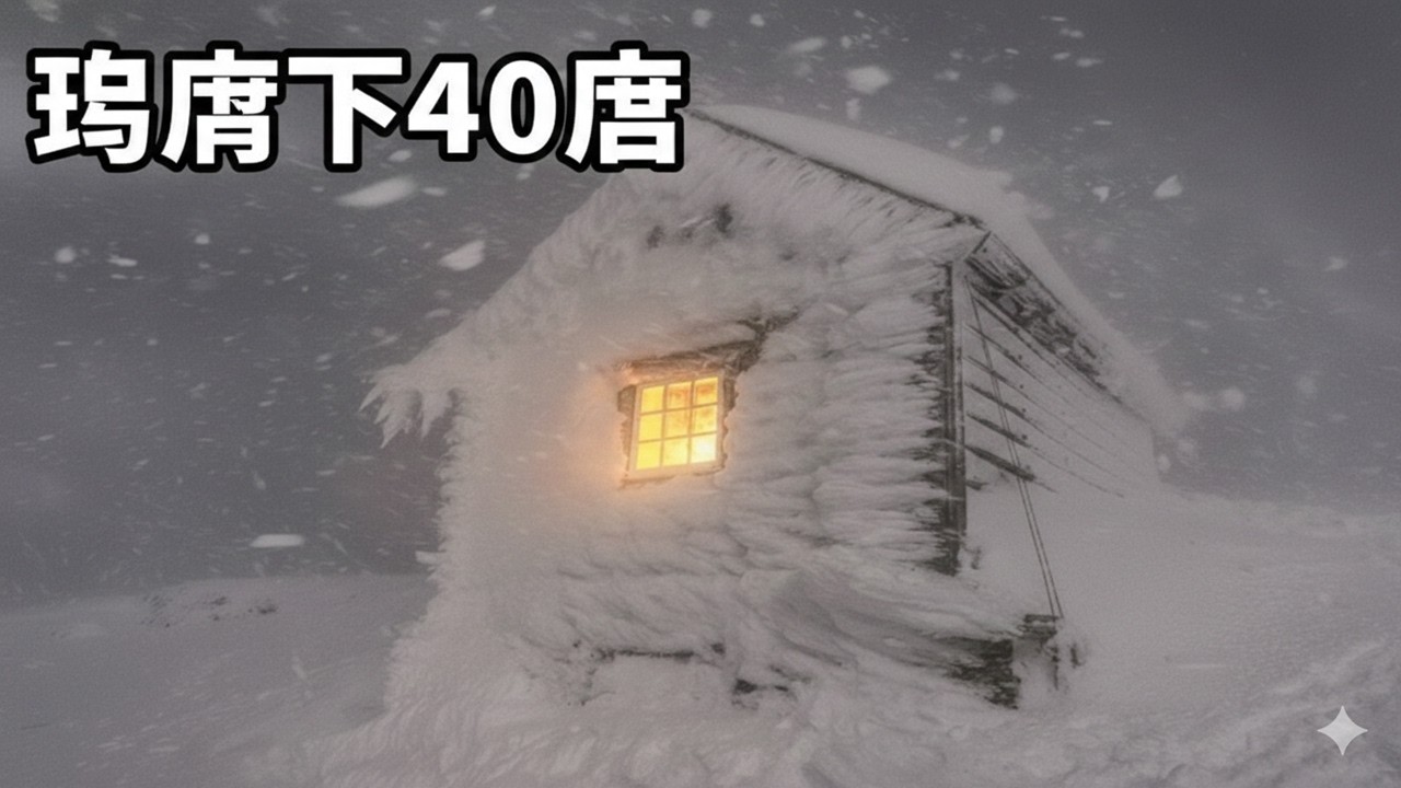 氷点下43度の猛吹雪。木造小屋で過ごす極限のオフグリッド生活。凍りつく森で独り生き抜く【冬のサバイバル】