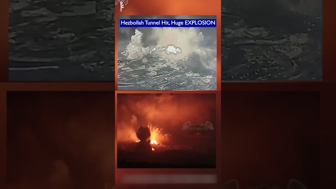 Israel Destroys Major Hezbollah Tunnel in Southern Lebanon | Weapons Cache Destroyed #shorts