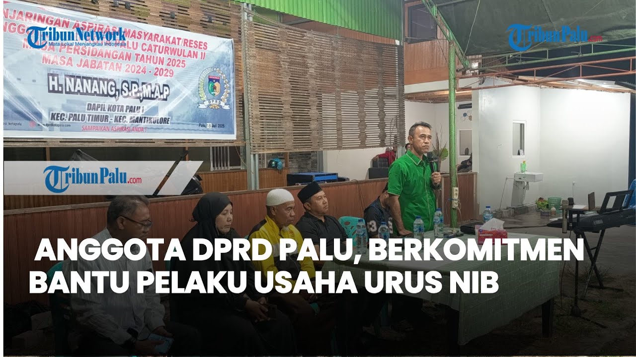 Anggota DPRD Palu, Nanang, berkomitmen bantu pelaku usaha urus NIB