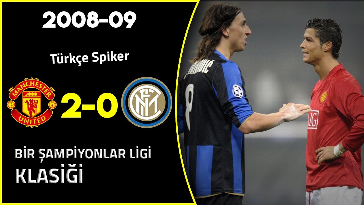 Manchester United 2-0 İnter | Türkçe Spiker - 2009 Şampiyonlar Ligi Son 16