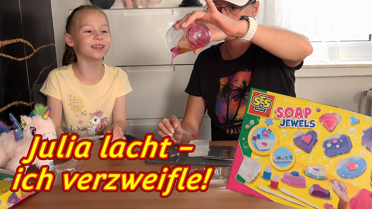 Unser Seifen-Experiment geht schief!😱🧼SES Soap Jewels Chaos mit Julia🎨💦