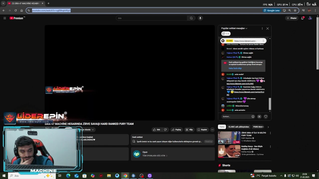 ZİRVE SIRA 47 İLK 10 GELİYO FURY TEAM