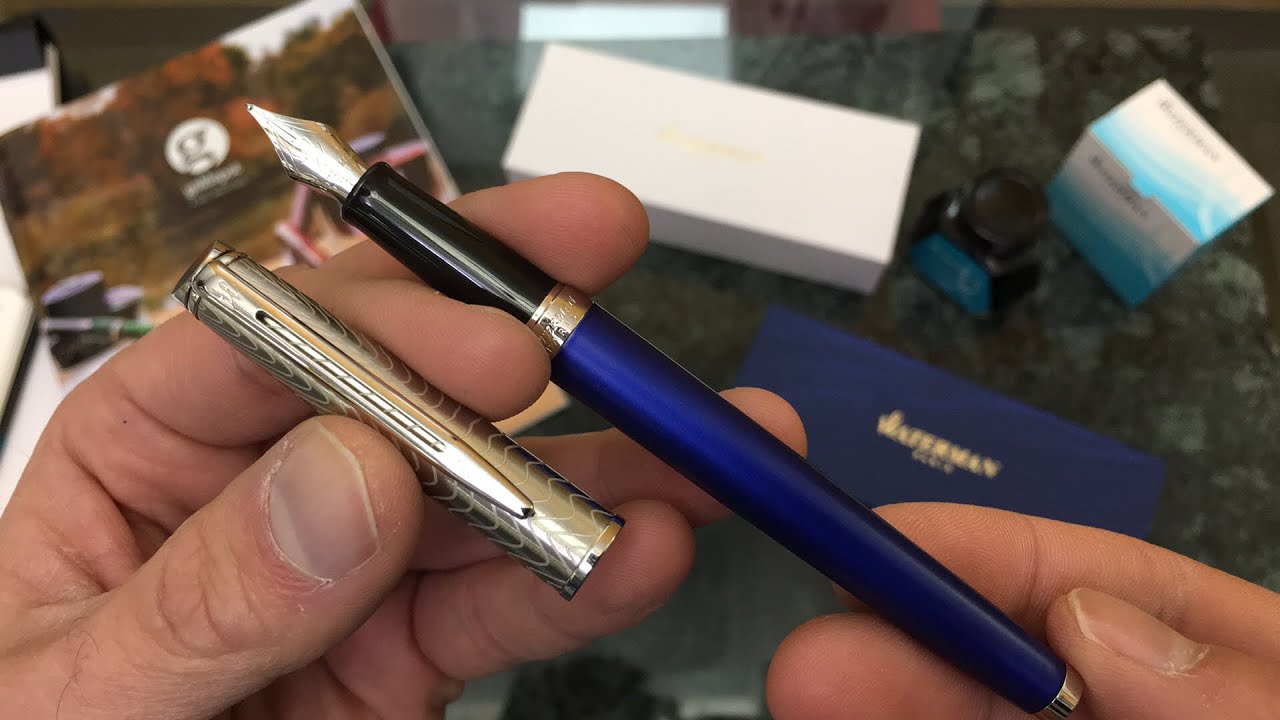 Waterman Hemisphere Fountain Pen Unboxing and Writing Sample