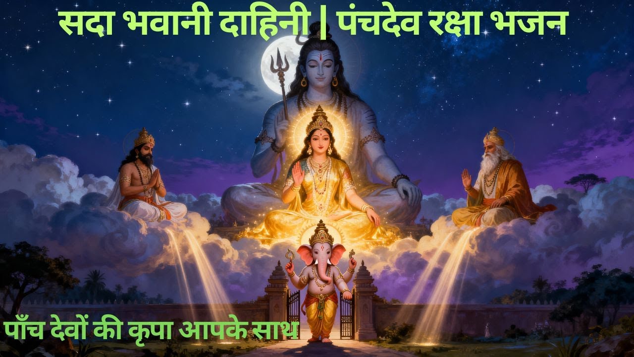सदा भवानी दाहिनी | पंचदेव रक्षा भजन | Divine Protection Bhajan
