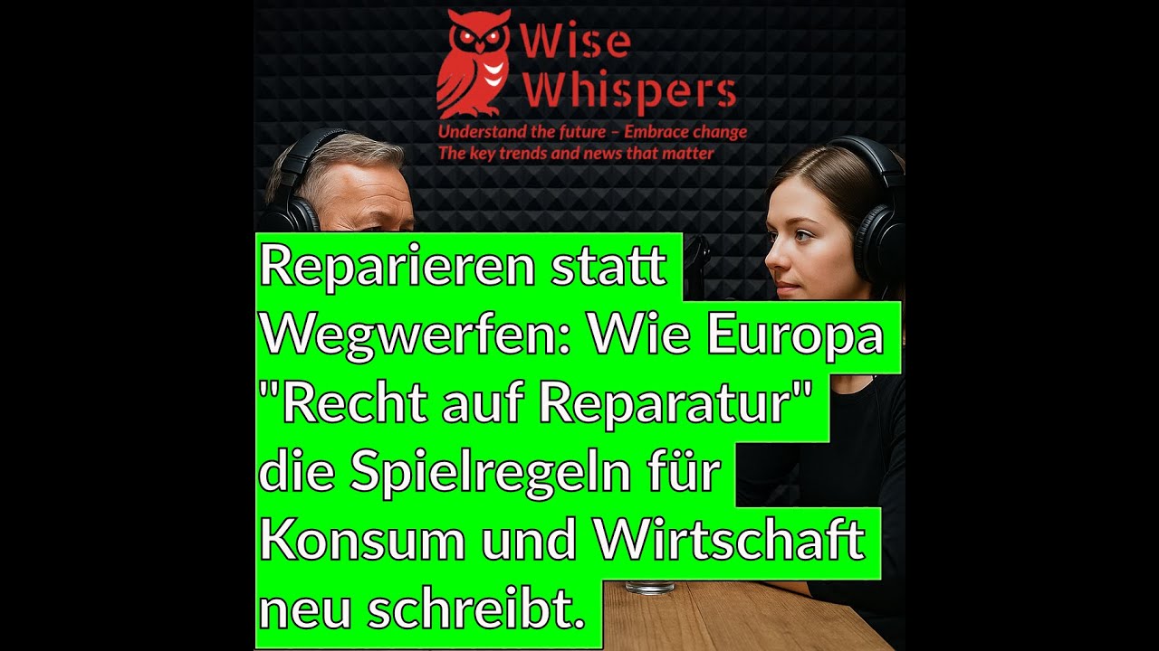 Reparieren statt Wegwerfen: Europa 