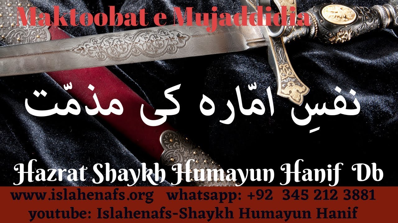 Nafs e Ammarah ki Mazammat | Sufi Naqshbandi | Sufism Tasawwuf | Shaykh Humayun Hanif Mujaddidi DB