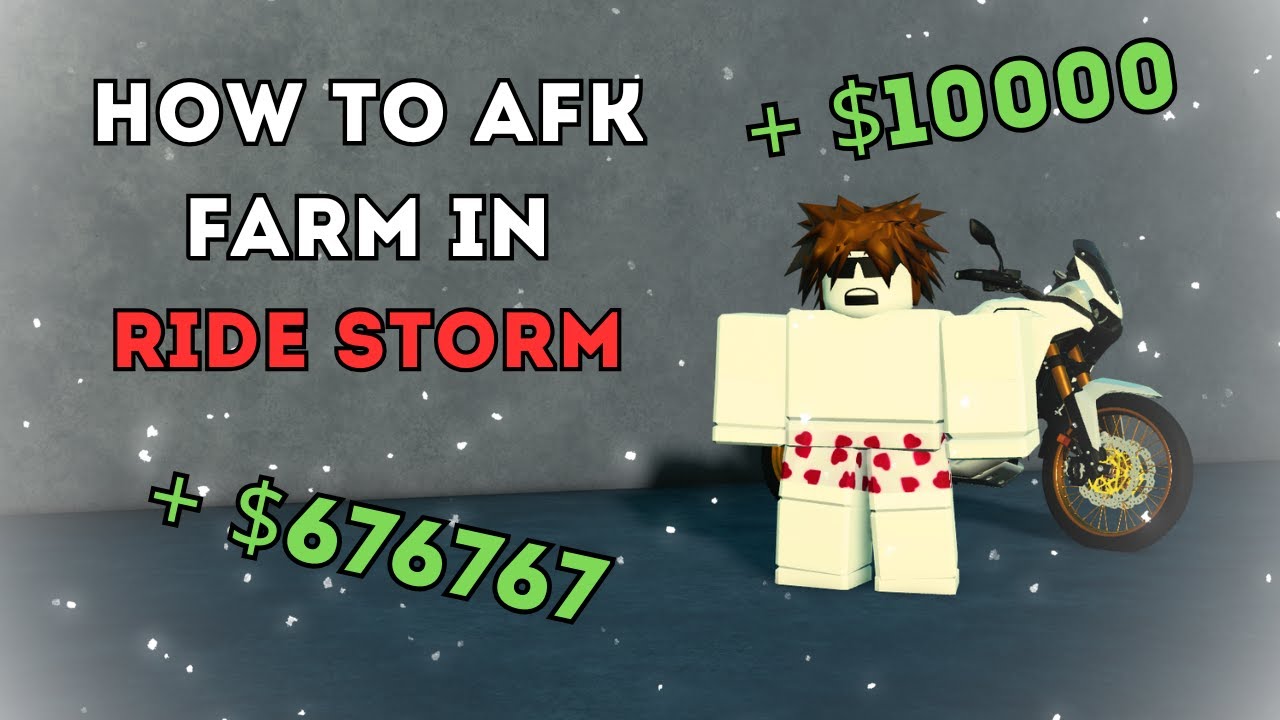How to AFK Farm in Ride Storm ( step by step guide )