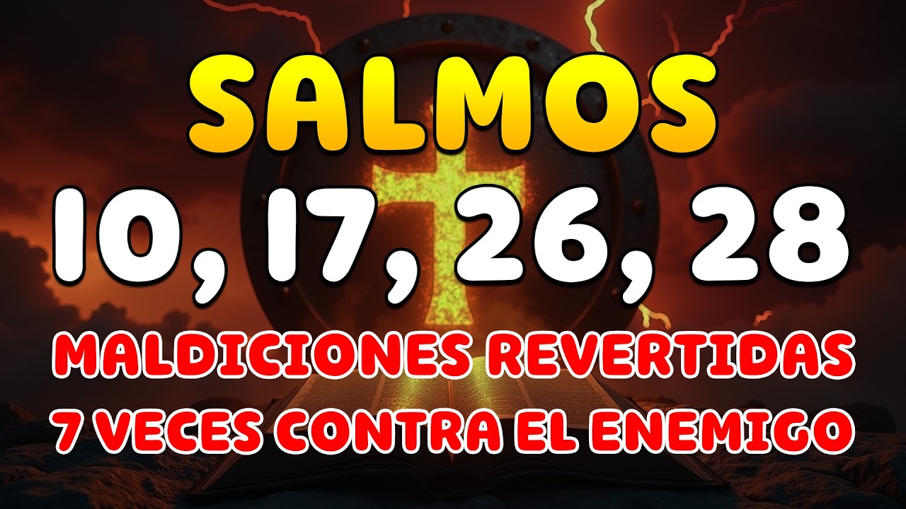 SALMO 10, 17, 26, 28: ¡Justicia Divina de Retorno! Maldiciones Revertidas 7 Veces contra el Enemigo.